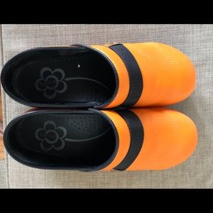 Orange Sanita Clog